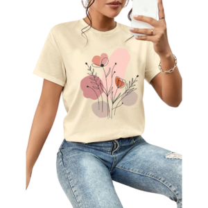 Camiseta Floral Smile